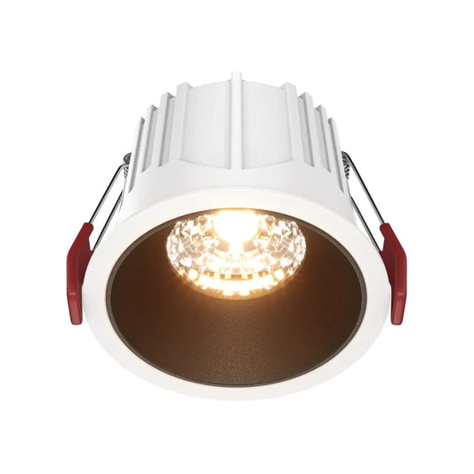 Spot incastrat din Aluminiu Alb/Negru H6.3xD8.5cm 15W 750lm 2700k Alfa LED
