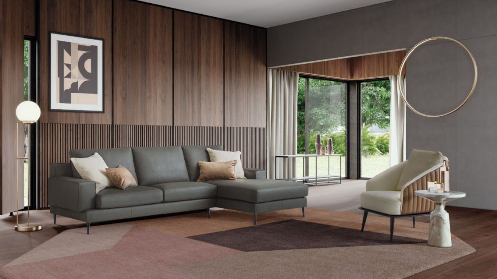 Coltar fix 3 locuri Kennedy stil Modern L274cm