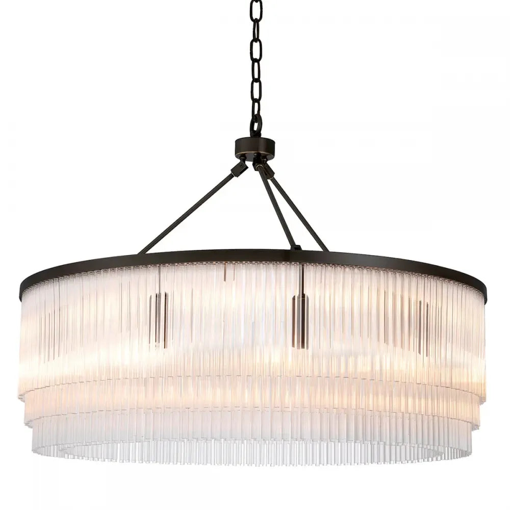 Candelabru din Metal Bronz si Sticla Transparent H61xD90cm Hector L Eichholtz