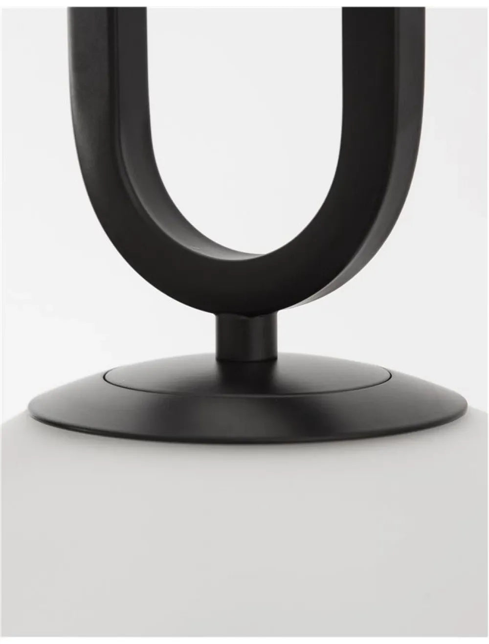 Pendul structura din Metal Negru si abajur din Sticla Alb H120xL25cm IP20 GRUS