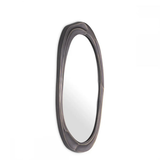Oglinda cu rama din Metal/MDF Bronz L54xH106cm Karma M Eichholtz