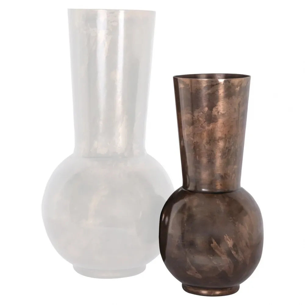 Vaza decorativa din Aluminiu Cupru D20.5xH42cm Jolise Richmond Interiors