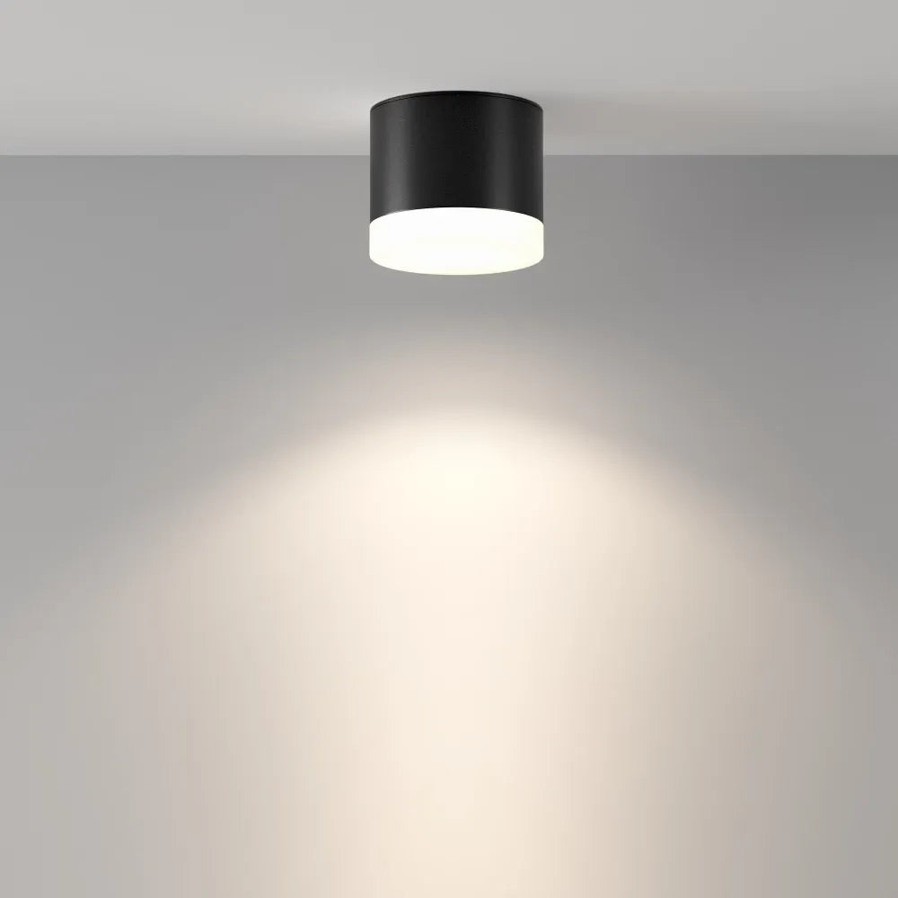 Spot aplicat din Aluminiu/Acrilic Negru H7xD8.2cm Pauline