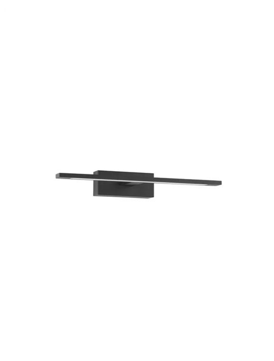 Aplica de perete structura din Aluminiu Negru si abajur din Acrilic Alb H6xL41.5cm IP44 12W 913lm 3000k MONDRIAN