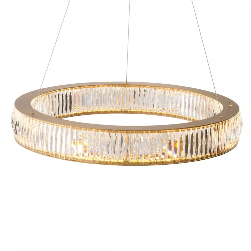 Candelabru din Metal Alama si Cristal Transparent H13xD91cm Vancouver L Eichholtz
