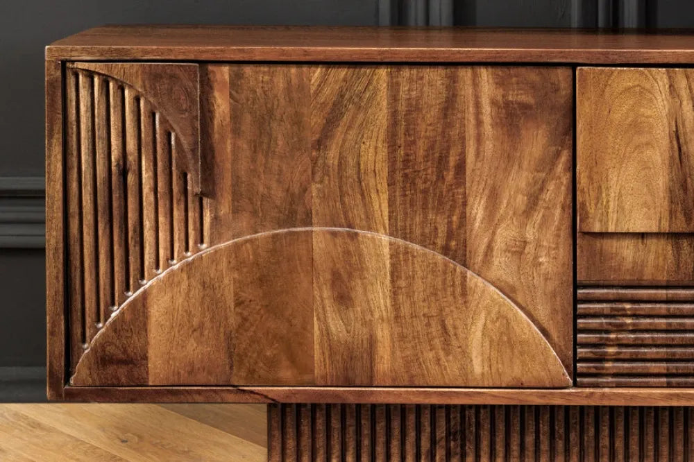 Comoda TV din Lemn de mango Maro L200xH50cm ART DECO