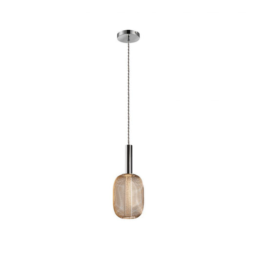 Pendul cu inaltime reglabila din Metal Auriu cu LED D13xH145cm Micron