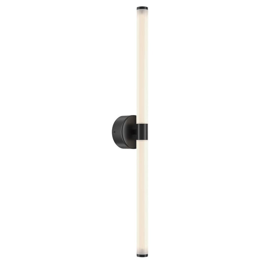Aplica de perete Aluminiu si Acril Negru/Transparent D3xH63cm Axis