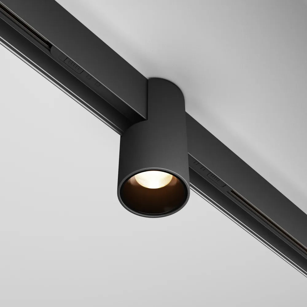 Spot pentru sina Exility din Aluminiu Negru H10.4xL19.3cm 7W 370lm 3000k Alfa