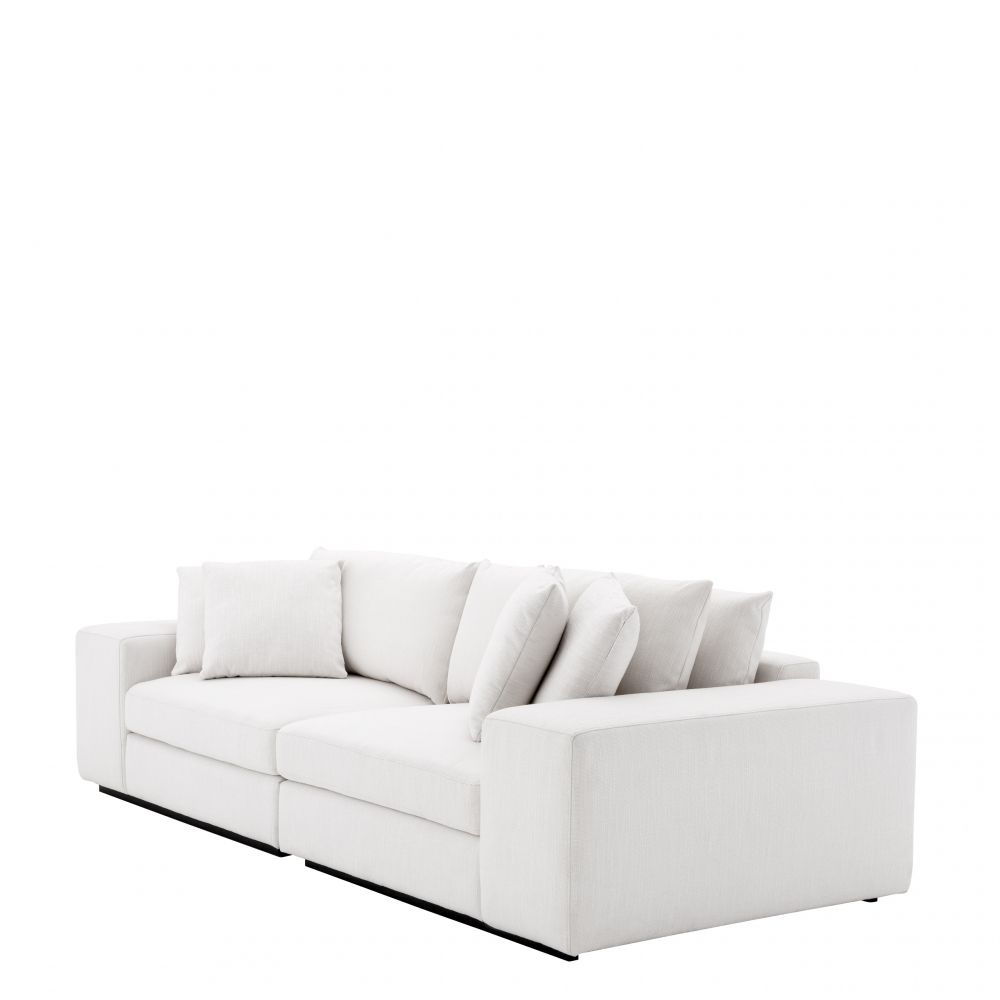 Canapea Fixa Vista Grande Eichholtz din Stofa Avalon Alba L280cm