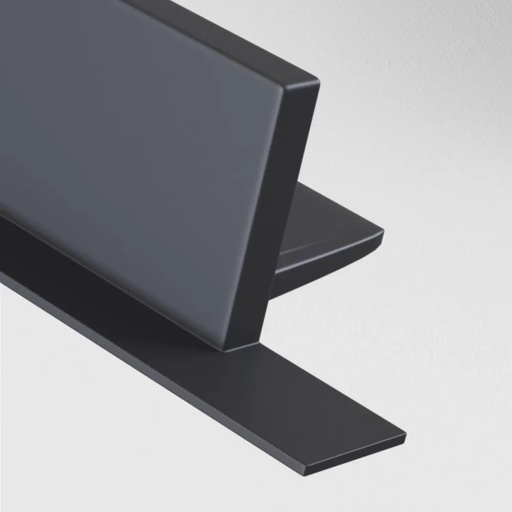 Cap sina monofazata incastrata din Aluminiu Negru L4xH2cm Accessories for tracks Unity