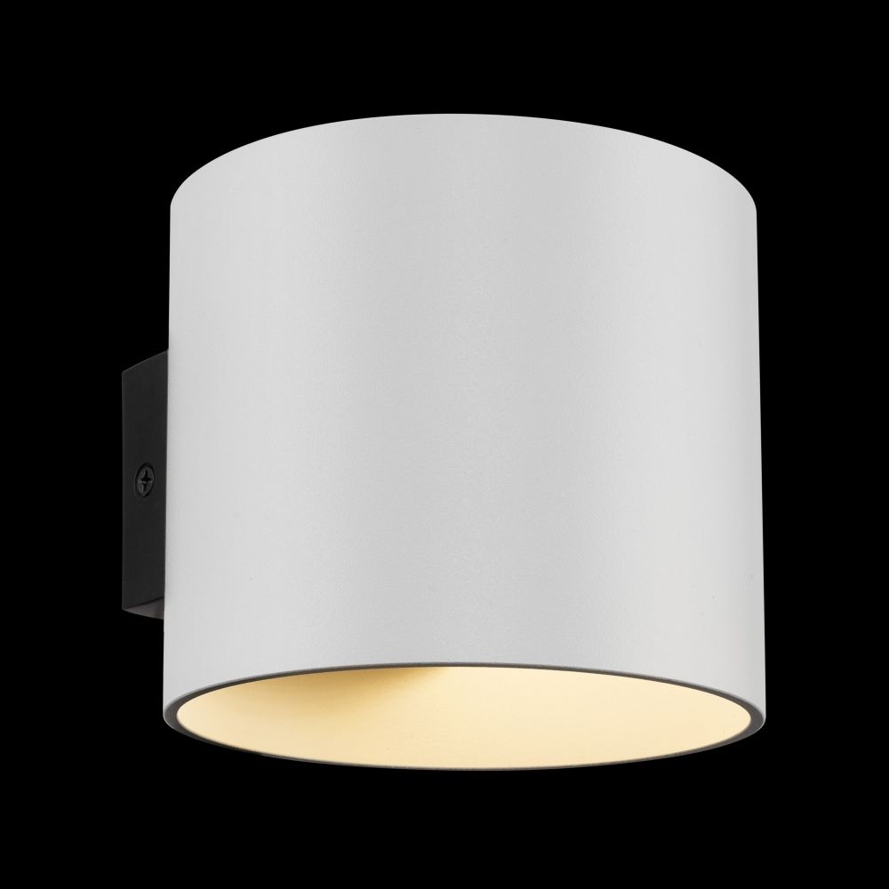 Aplica de perete din Metal Alb D10xH8cm Rond