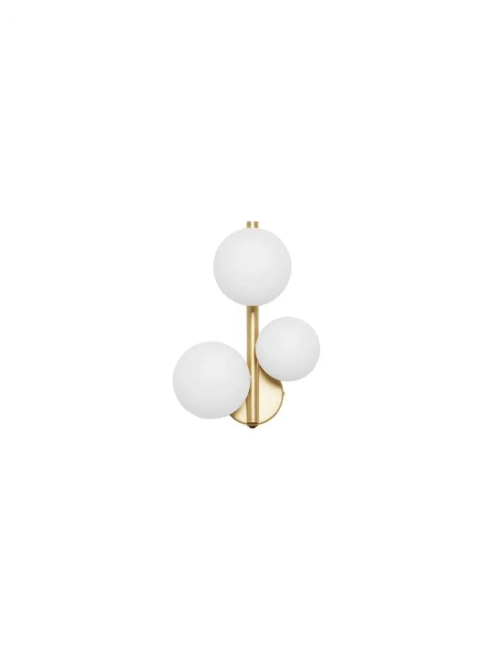 Aplica de perete structura din Metal Auriu si abajur din Sticla Alb H32xL23cm IP20 ODILLIA