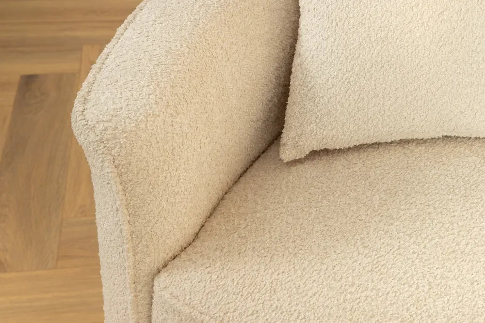 Canapea 3 locuri tapitat cu Stofa boucle Bej L330cm Atelier