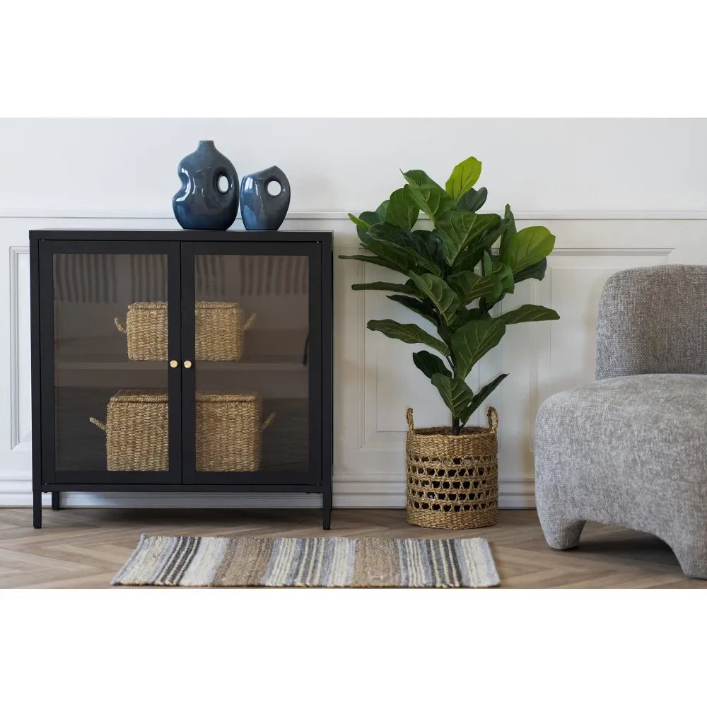 Comoda din Metal Negru L80xH80cm Dalby