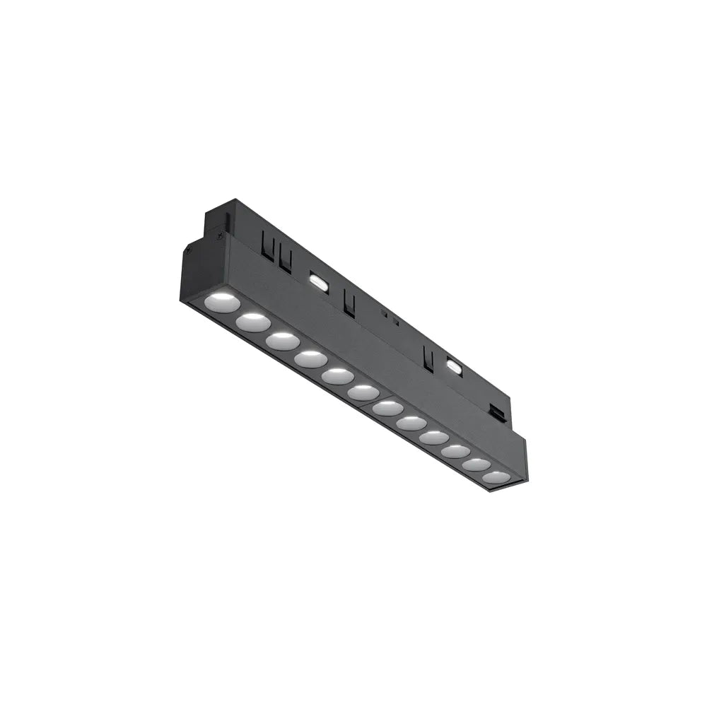 Spot pentru sina Exility incastrata din Aluminiu Negru H4xL22cm IP 20 12W 840lm 3000k Points