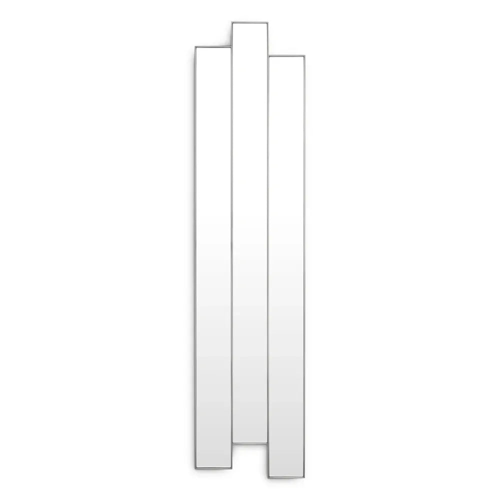 Oglinda cu rama din Metal Argintiu L47.5xH194cm Novella Eichholtz