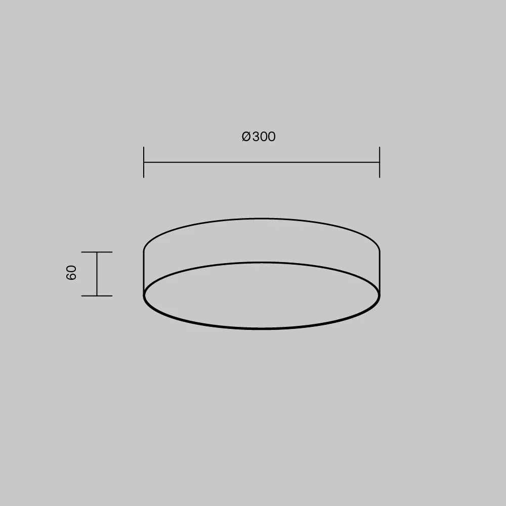 Plafoniera din Aluminiu Alb H6xD30cm Zon