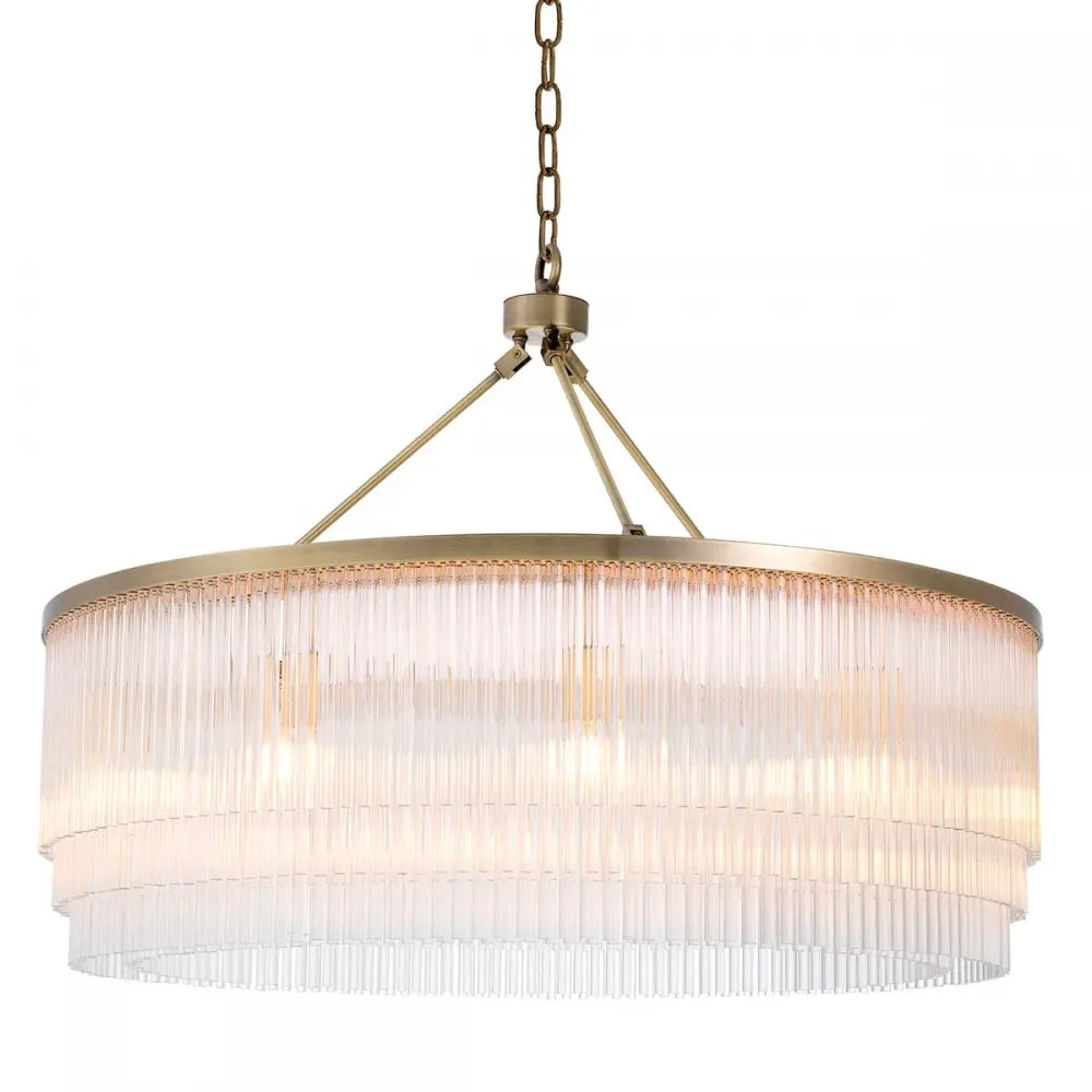 Candelabru din Metal Alama si Sticla Transparent H61xD90cm Hector L  Eichholtz