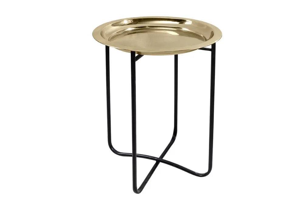 Masuta laterala din Metal Negru L40xH49cm Casablanca