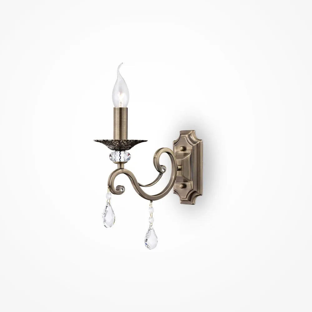 Aplica de perete din Metal Auriu L12x27xH39cm Grace