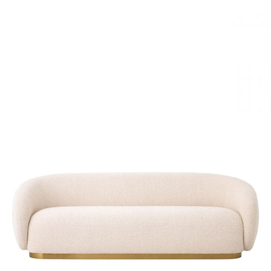 Canapea fixa Brice Eichholtz tapitata cu Stofa Boucle Crem L210cm