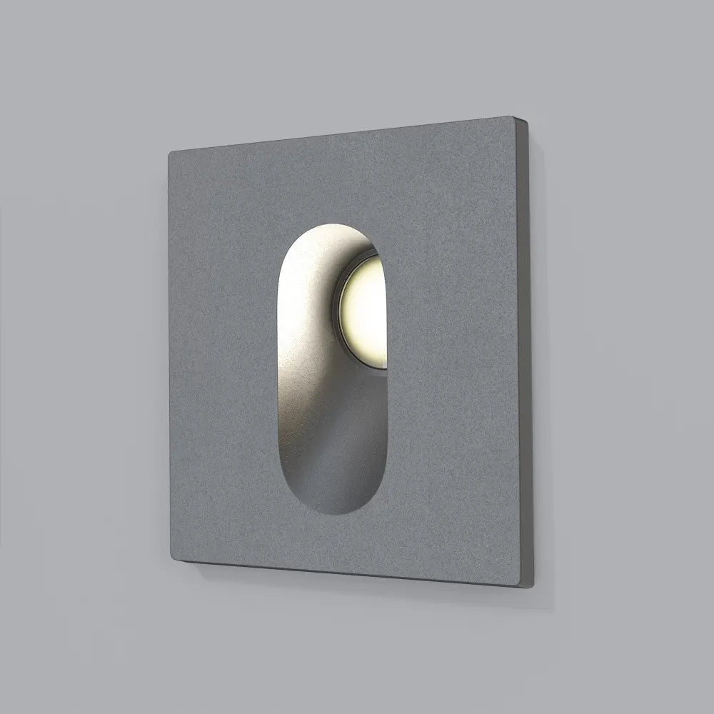 Spot incastra din Aluminiu Gri L7xH7cm Via Urbana