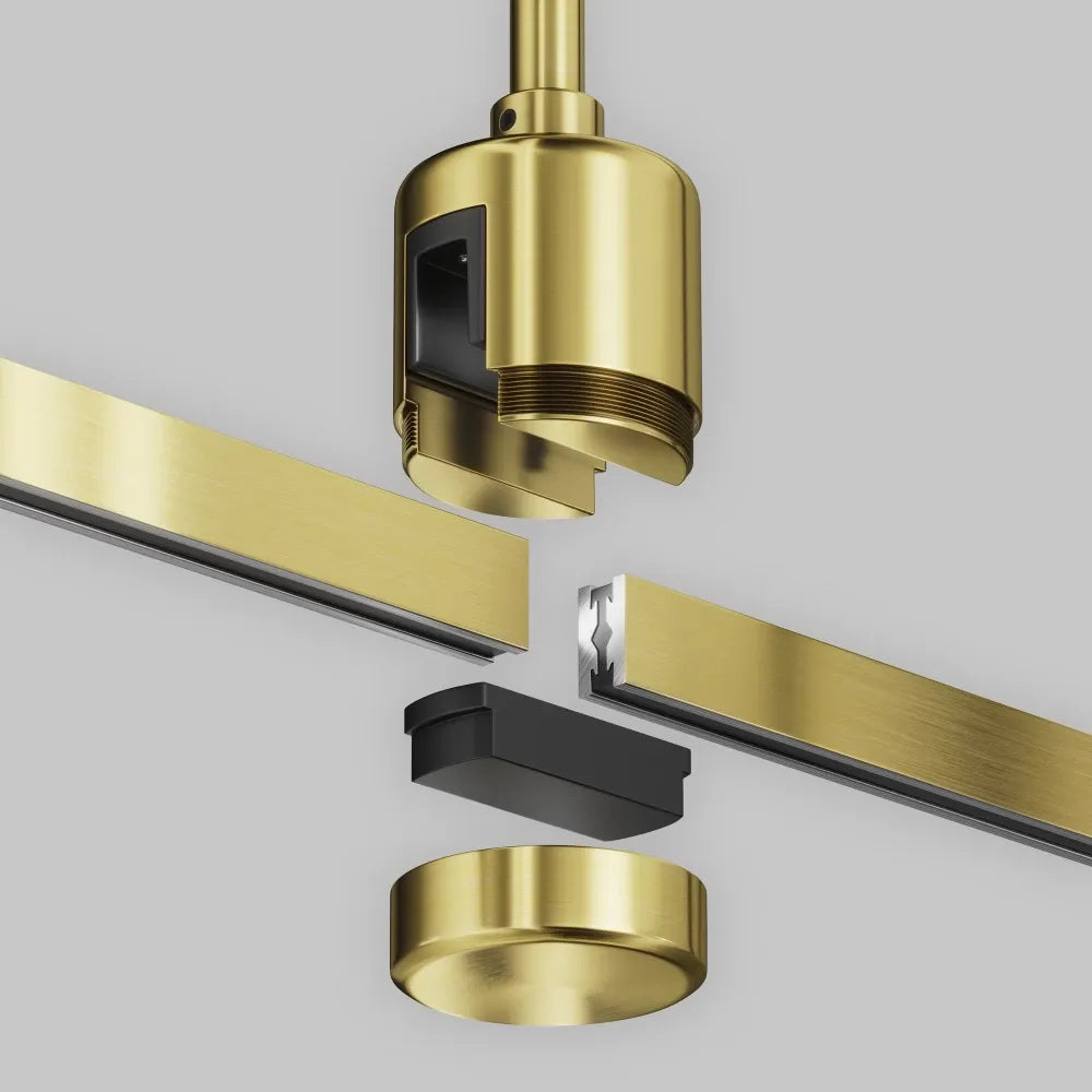 Suport mediu pe tavan cu conector direct de alimentare 300 mm Flarity din Aluminiu Alama
