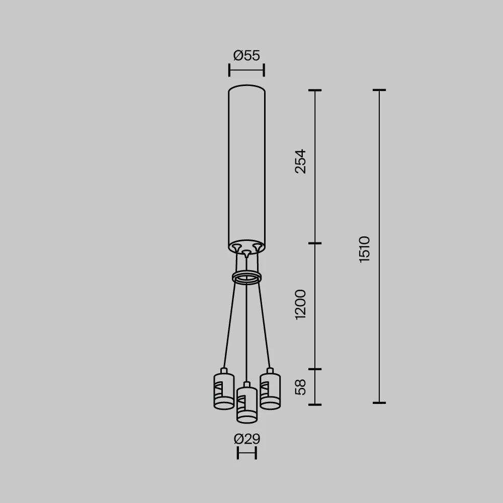 Kit de suspensie cu bază pentru driver pentru sina rotunde Flarity din Aluminiu Alama