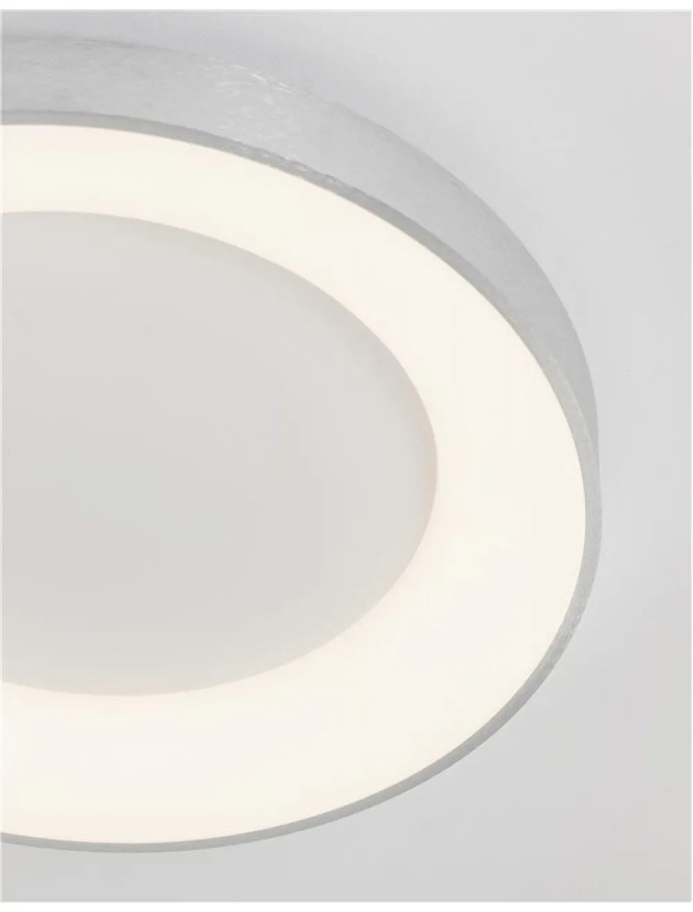 Plafoniera structura din Aluminiu Argintiu si abajur din Acrilic Alb H9xL60cm IP20 50W 2864lm 3000k RANDO THIN