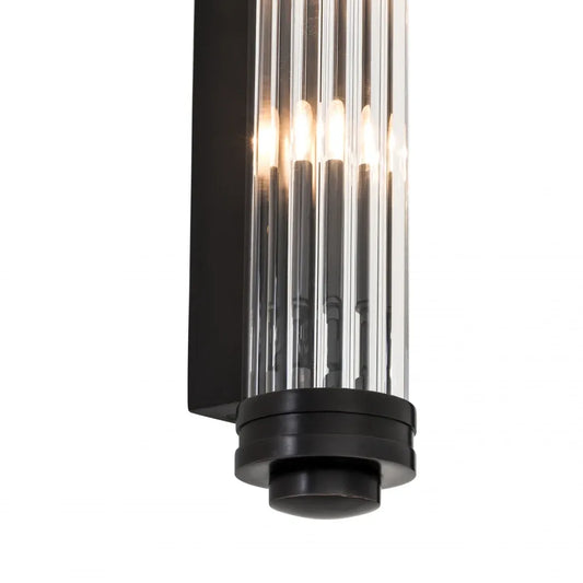 Aplica de perete din Metal Bronz si Sticla Transparent H40xL7cm Gascogne S Eichholtz