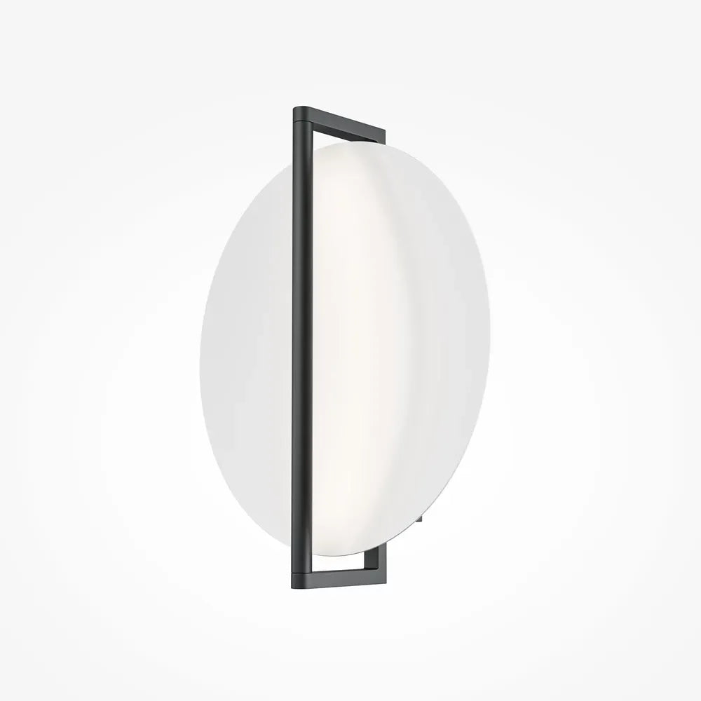 Aplica de perete din Aluminiu Negru/Alb cu LED D30xH34cm Mira