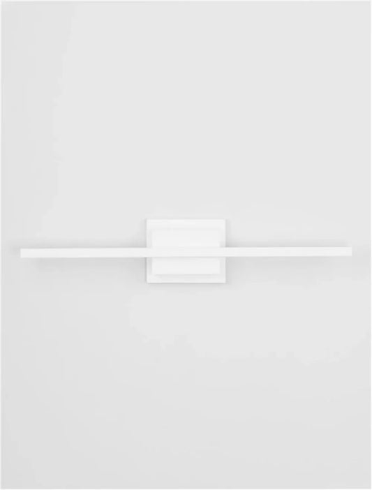 Aplica de perete structura din Aluminiu Alb si abajur din Acrilic  H11.8xL60.5cm IP20 12.5W 750lm 3000k AZURE