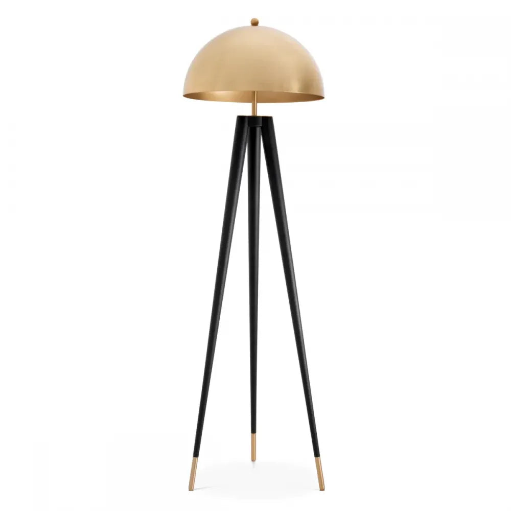 Lampa de podea din Metal Negru/Auriu H165xD50cm Coyote Eichholtz