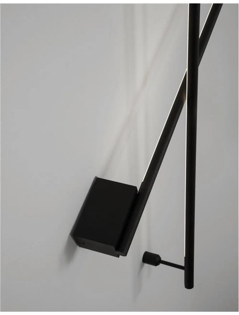Aplica de perete din Aluminiu Negru H3.5xL90cm IP20 15W 507lm 3000k GROPIUS