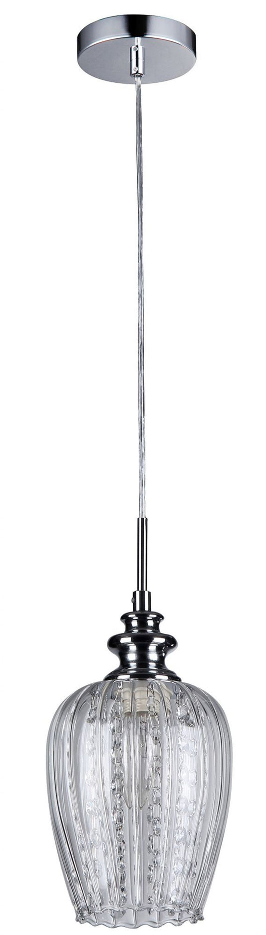 Pendul cu inaltime reglabila din Sticla Transparent D14xH100cm Blues