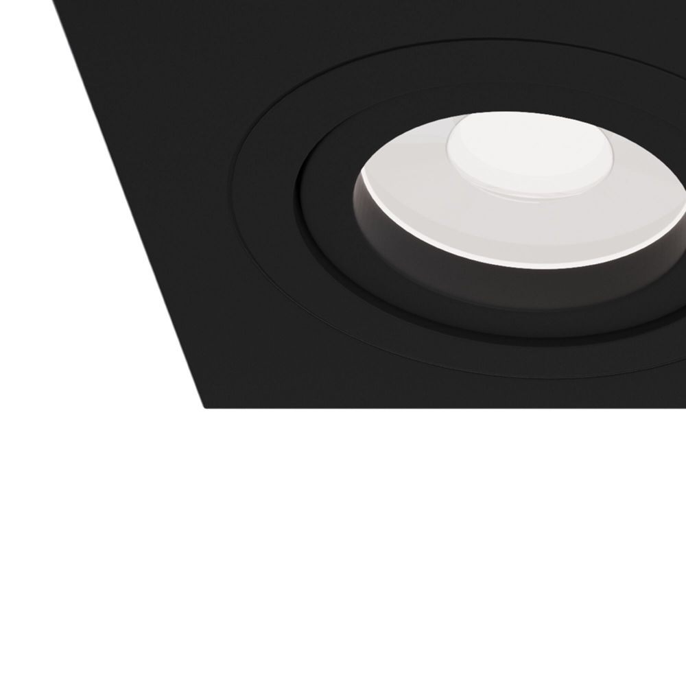 Spot incastra din Aluminiu Negru L18xH7cm Atom