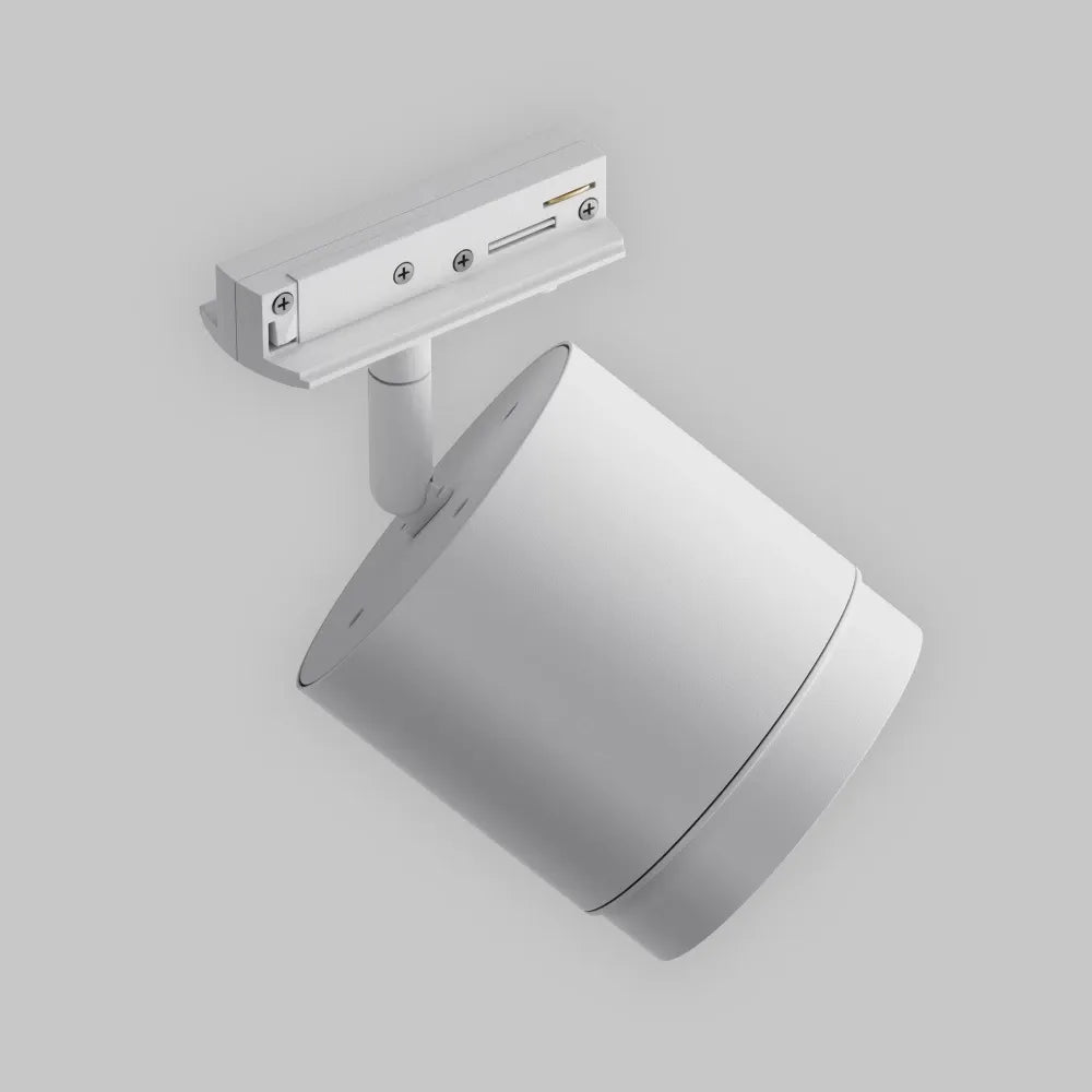 Spot pentru sina Unity din Aluminiu/Plastic Alb H14.8xD8.2cm Polar