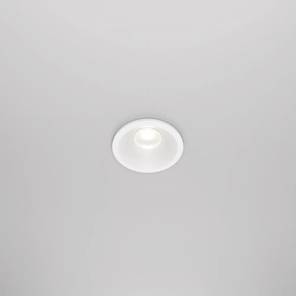 Spot incastrat rotund din Aluminiu Alb H6xD6cm IP 65 6W 480lm 4000k Zoom