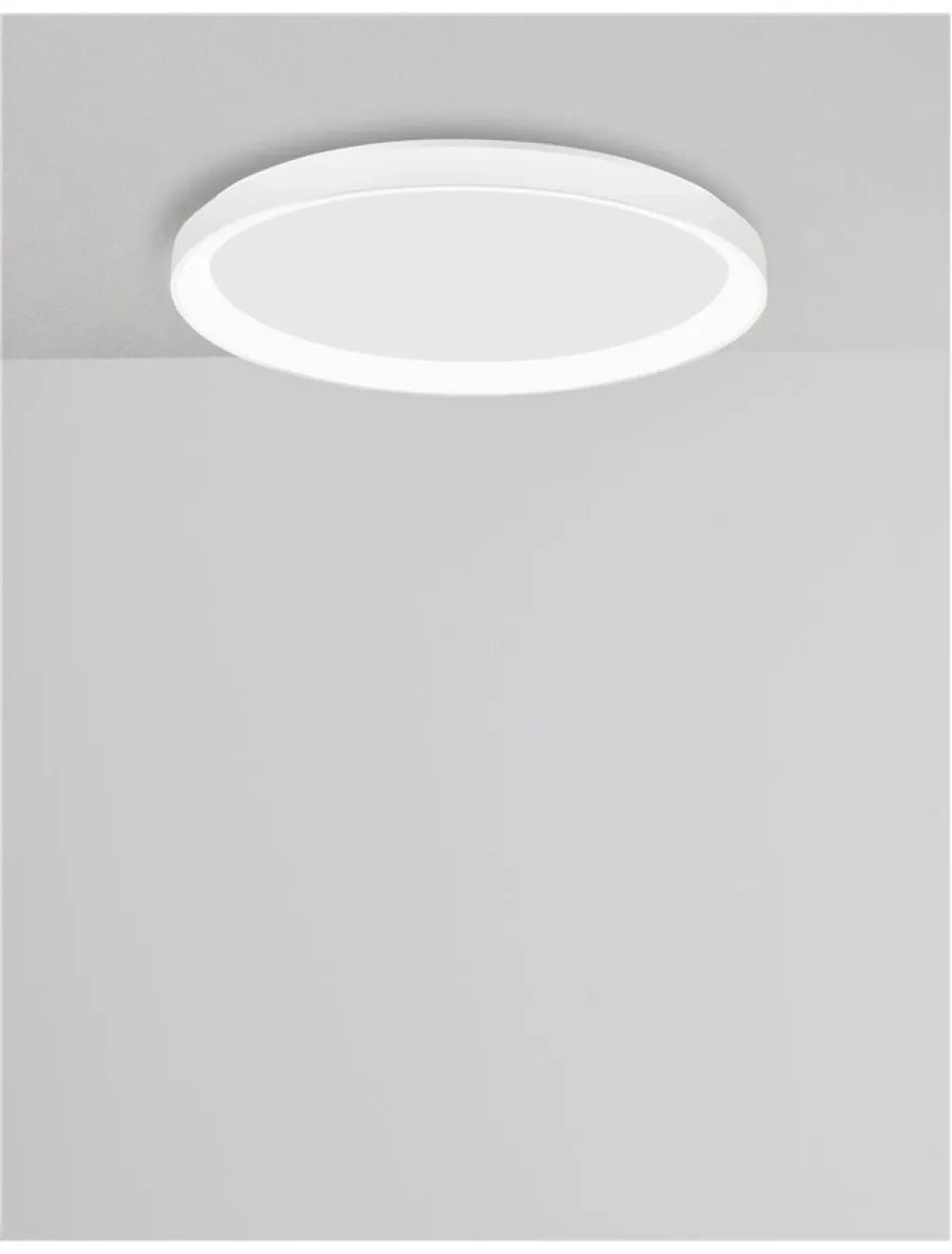 Plafoniera structura din Aluminiu Alb si abajur din Acrilic  H6xL38cm IP20 30W 1785lm 3000k PERTINO