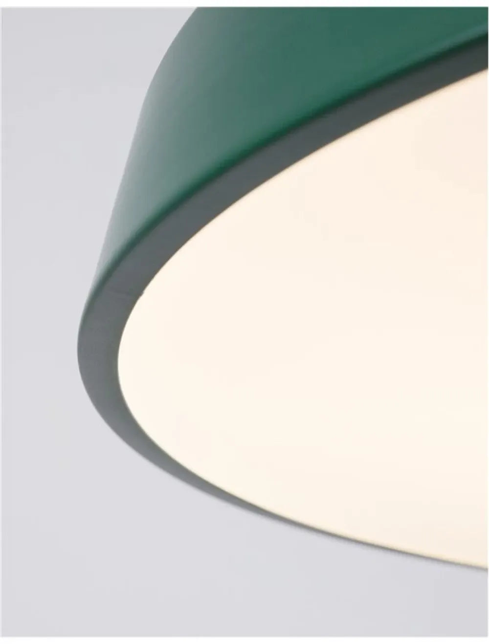Pendul structura din Aluminiu Verde si abajur din Acrilic Alb H120xL50cm IP20 35W 2662lm 3000k VETRO