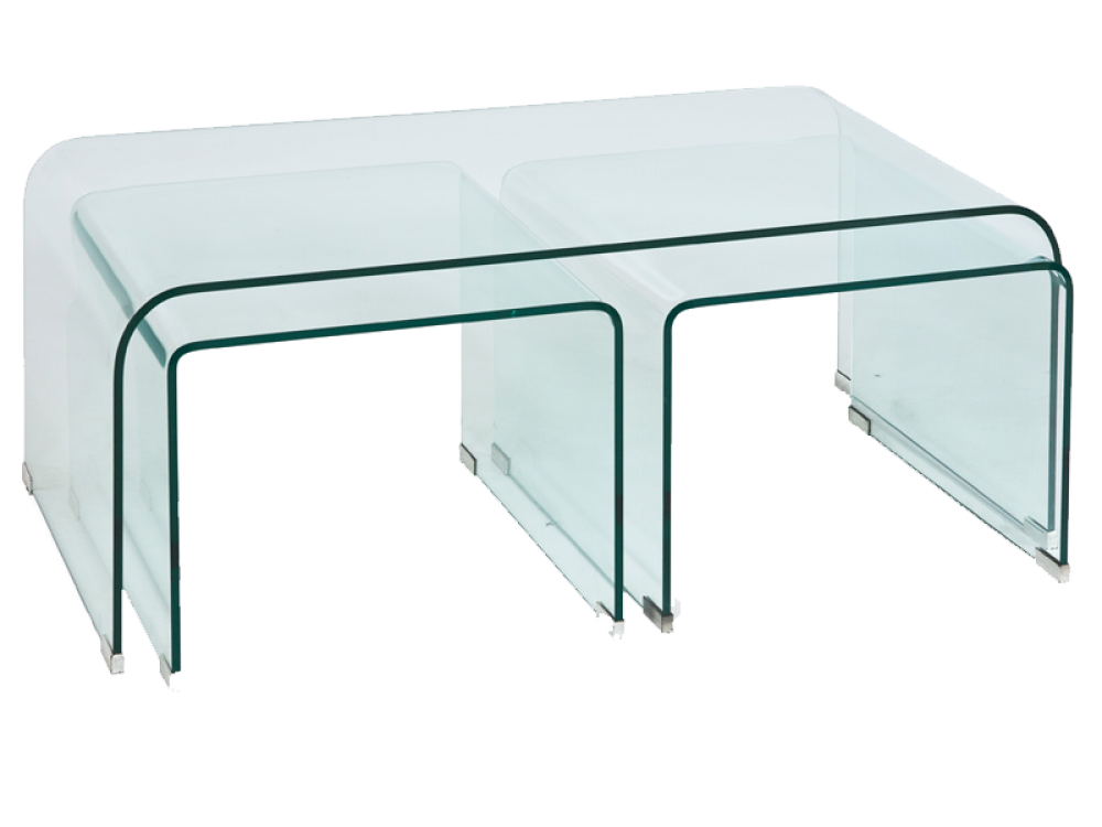 Masuta de cafea Dreptunghiulara din Sticla Transparenta L120xH42cm Priam