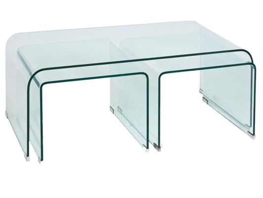 Masuta de cafea Dreptunghiulara din Sticla Transparenta L120xH42cm Priam