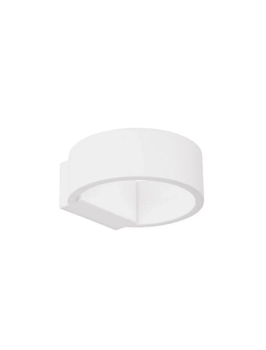 Aplica de perete structura din Aluminiu Alb si abajur din Acrilic  H5xL13.5cm IP20 6W 444lm 3000k ENNA