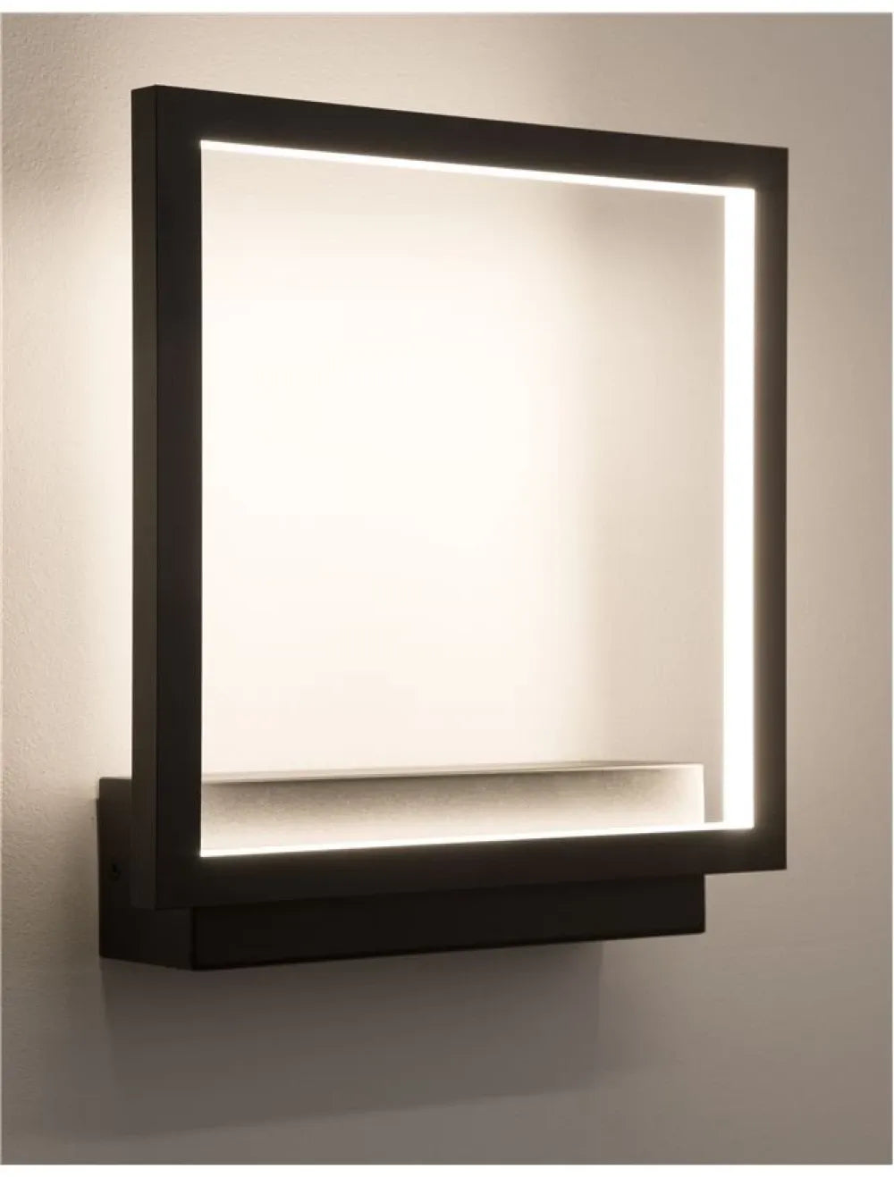 Aplica de perete din Aluminiu Negru H25xL21cm IP20 18W 1080lm 3000k CORNICE