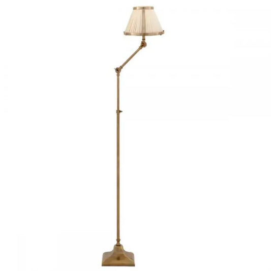 Lampa de podea din Metal Alama si Textil Crem/Negru H105xL27cm Brunswick Eichholtz