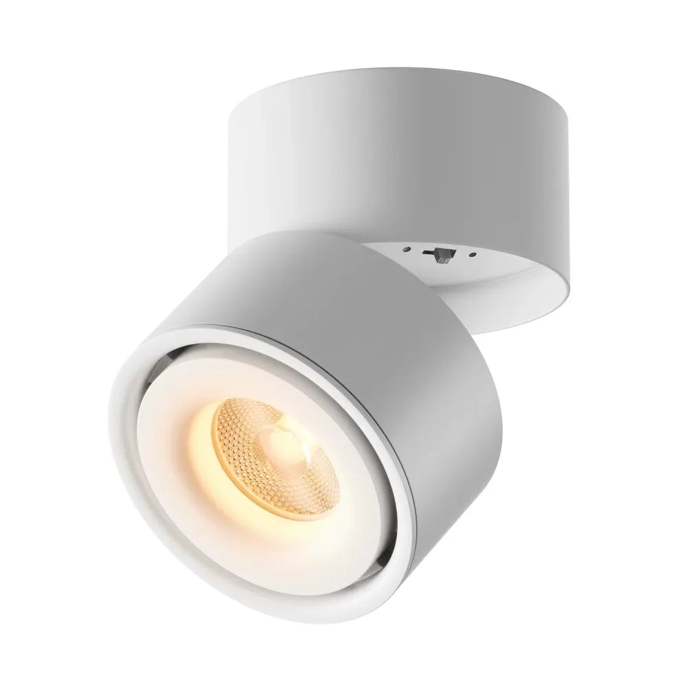 Spot aplicat din Aluminiu Alb H10.5xD10cm Yin