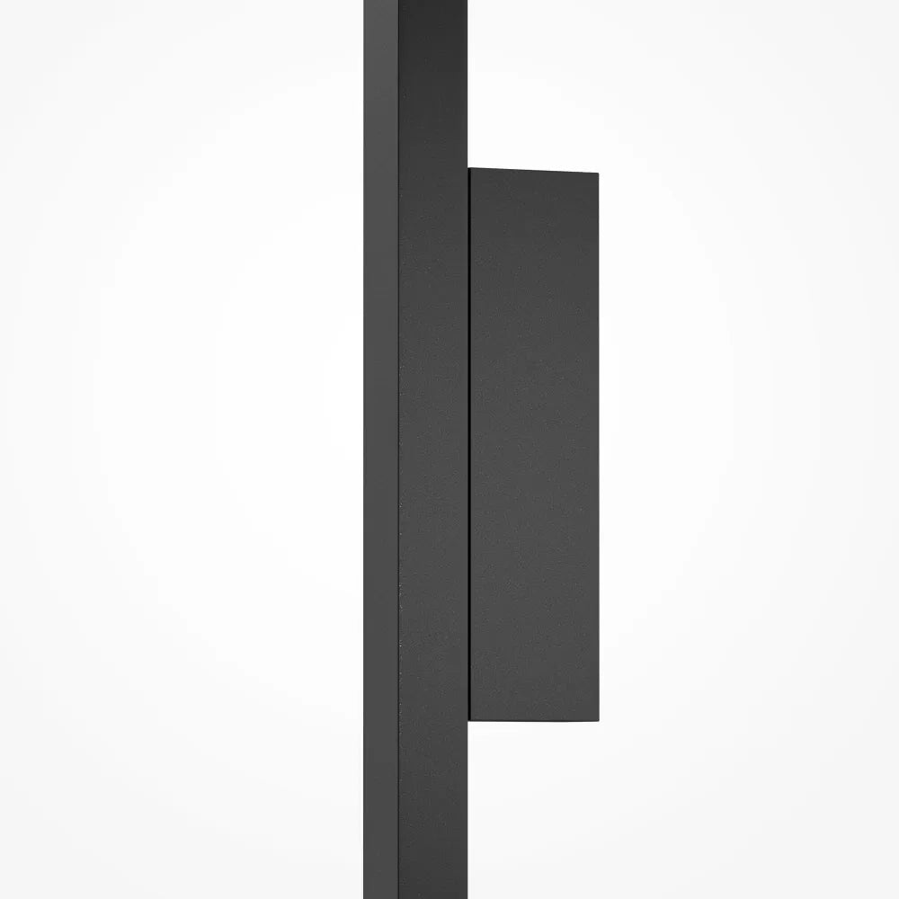 Aplica perete din Aluminiu Negru H86xL6.8cm Halo