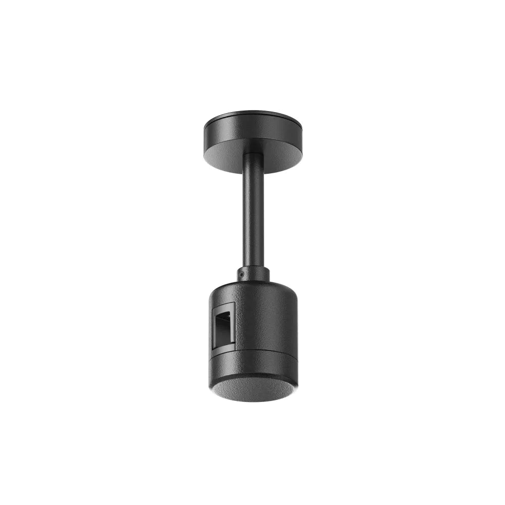 Suport scurt de tavan cu conector direct de alimentare 78 mm Flarity din Aluminiu Negru H12.4xL4.5cm Flarity