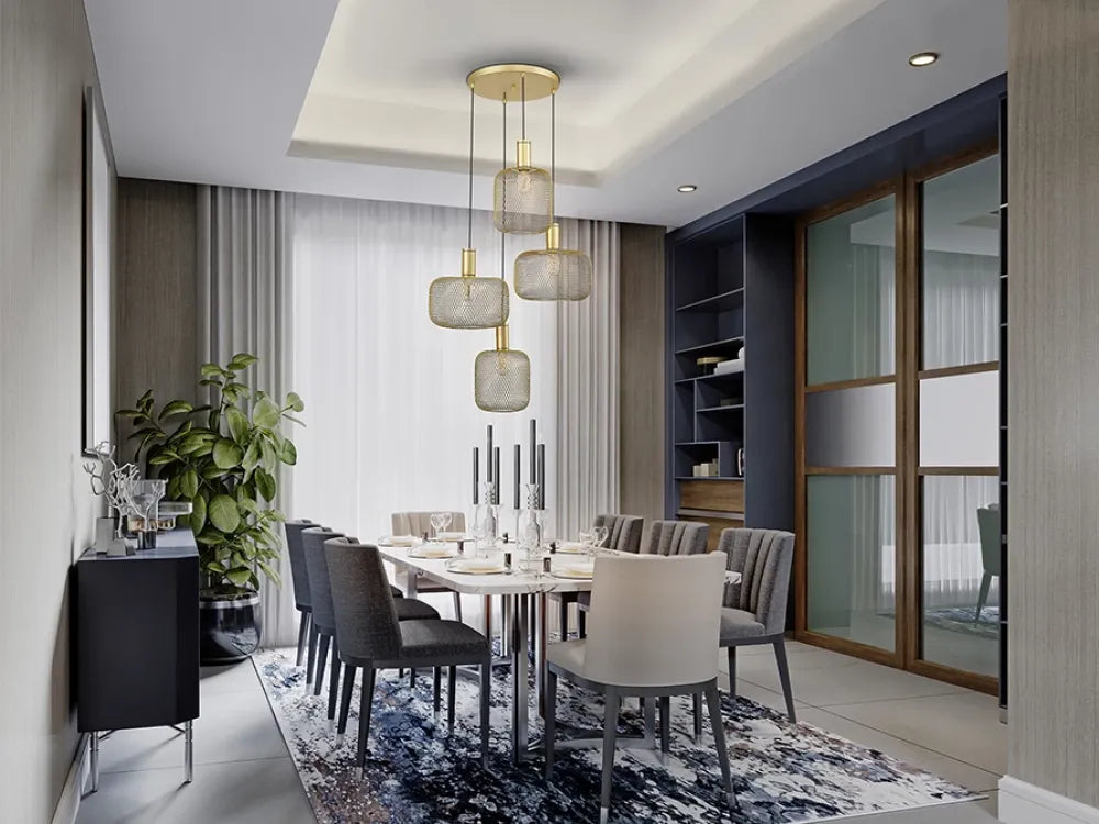 Candelabru din Metal Auriu H150xD58cm Osiris